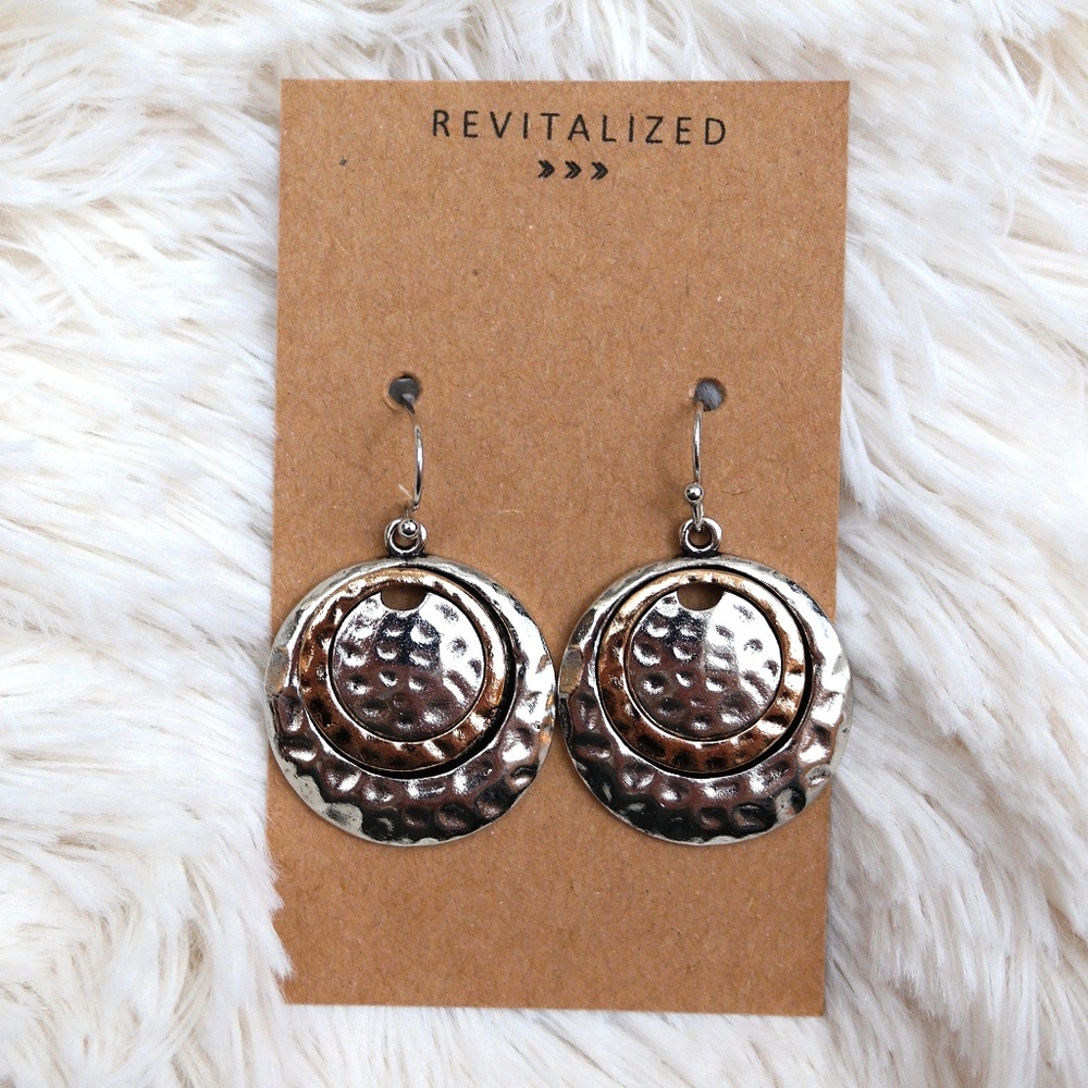 Round Boho Style Earrings - Picture 4 of 6